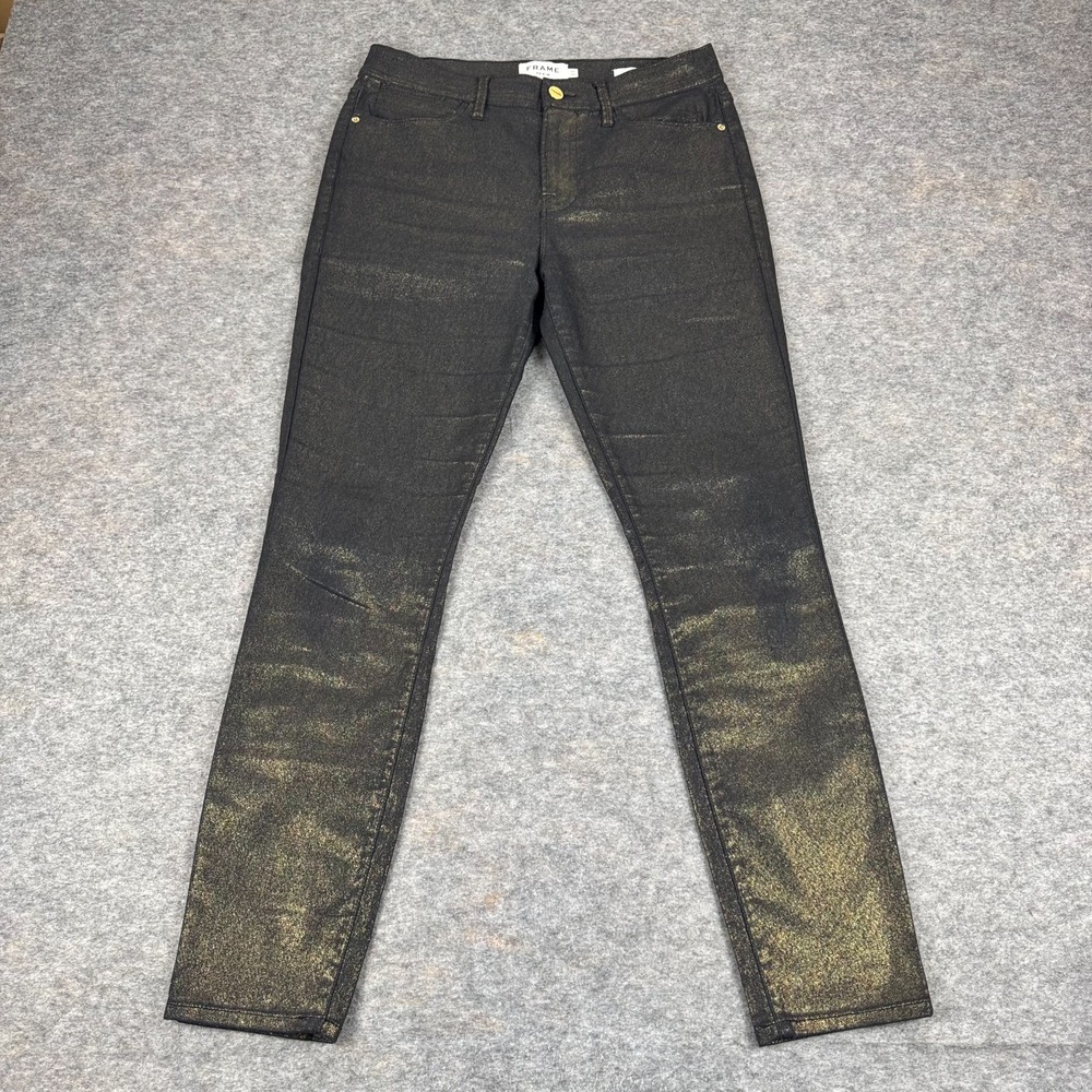 FRAME Denim Le High Skinny Jeans 28" Old Gold Womens 29